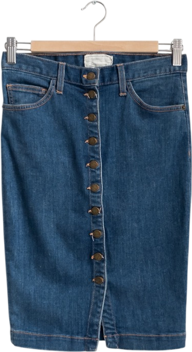 CURRENT ELLIOT Mid Blue Denim Pencil Skirt W25