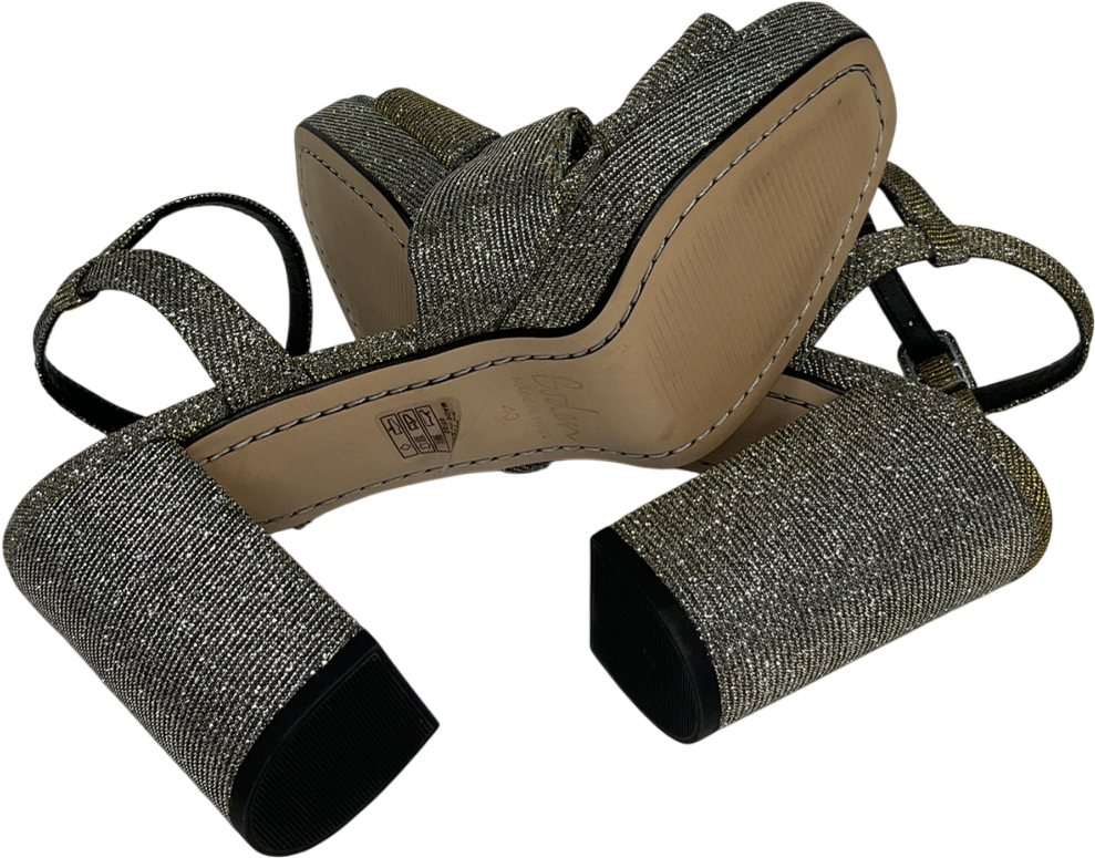 boden Metallic Twist Front Platform Sandals UK 7 EU 40 👠