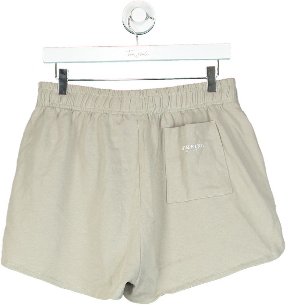 Gym King Beige High-Waisted Shorts UK 12