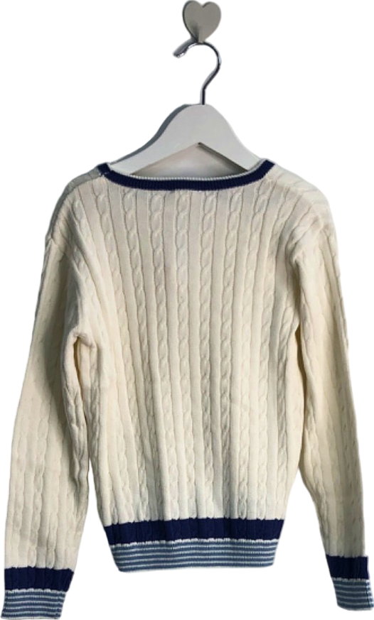 Tutto Piccolo White Jersey Triot Jumper UK 6 Years