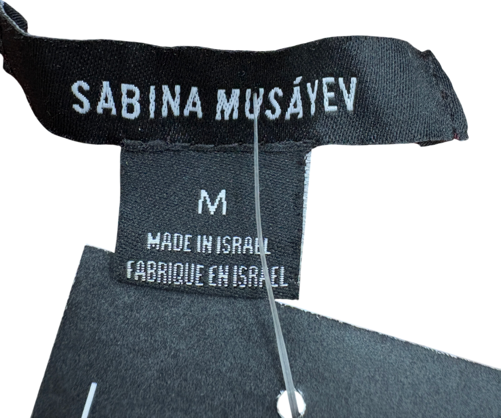 Sabina Musayev Brown One Shoulder Ruched Maxi Dress UK M