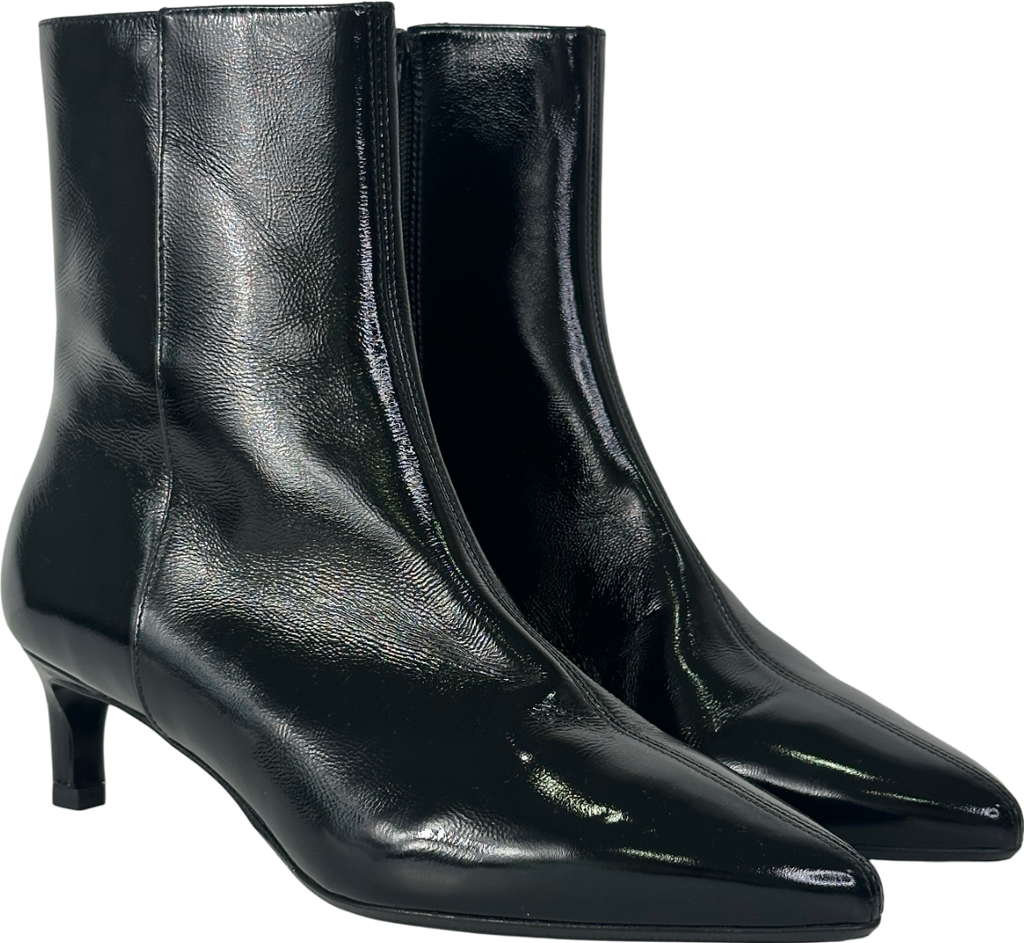 Sezane Black Garance Ankle Boots UK 7 EU 40 👠