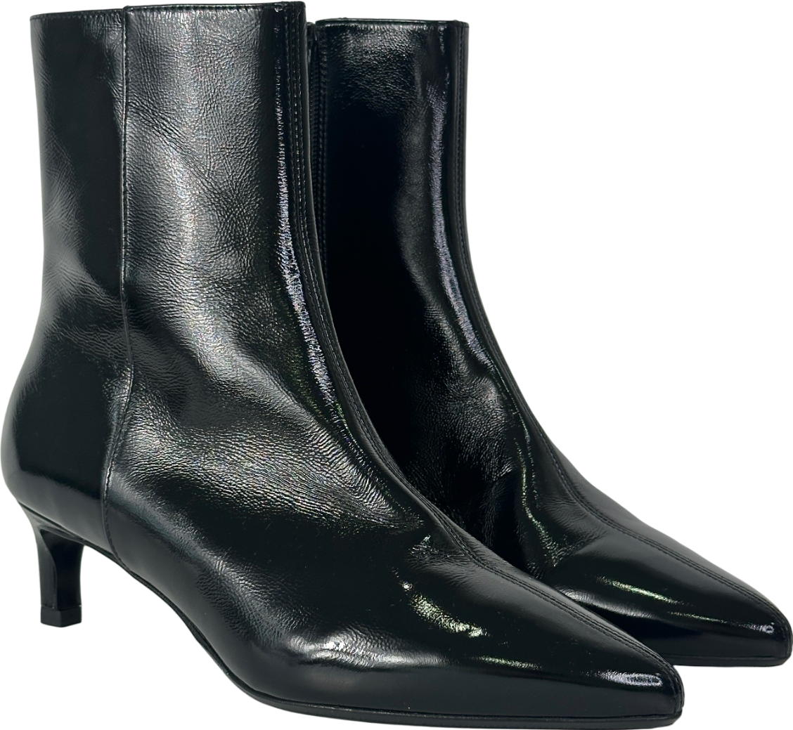 Sezane Black Garance Ankle Boots UK 7 EU 40 👠