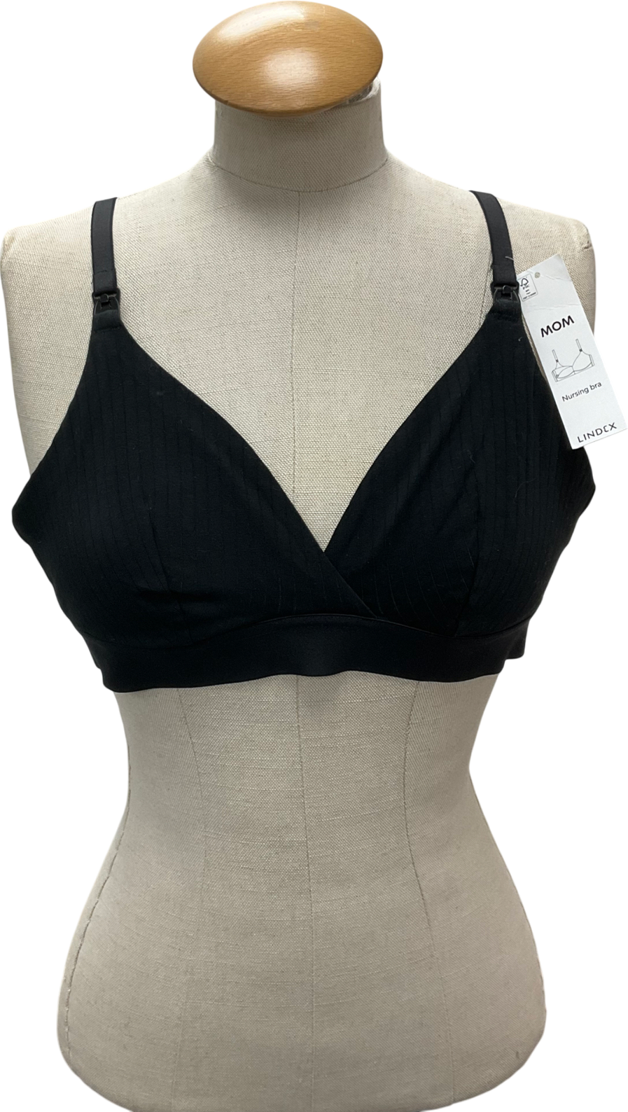 LINDEX Black Mom Nursing Bra UK M