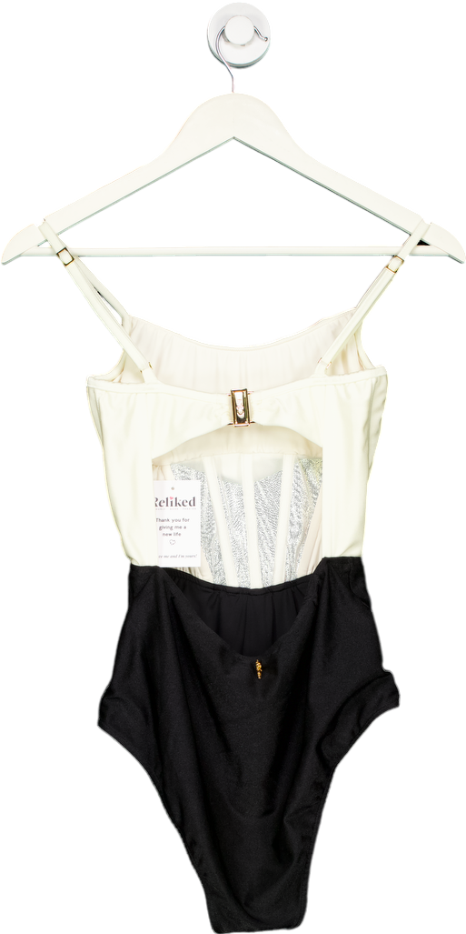 PatBO White and Black Swimsuit UK M