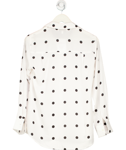 Freemans White Polka-dot Blouse UK 10