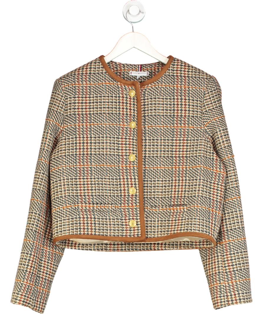 Tommy Hilfiger Brown Wool Tweed Jacket UK 10