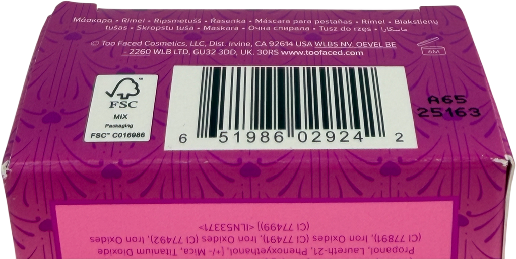 Too Faced Storybook Lashes Travel Size Mascara Duo 4.8g