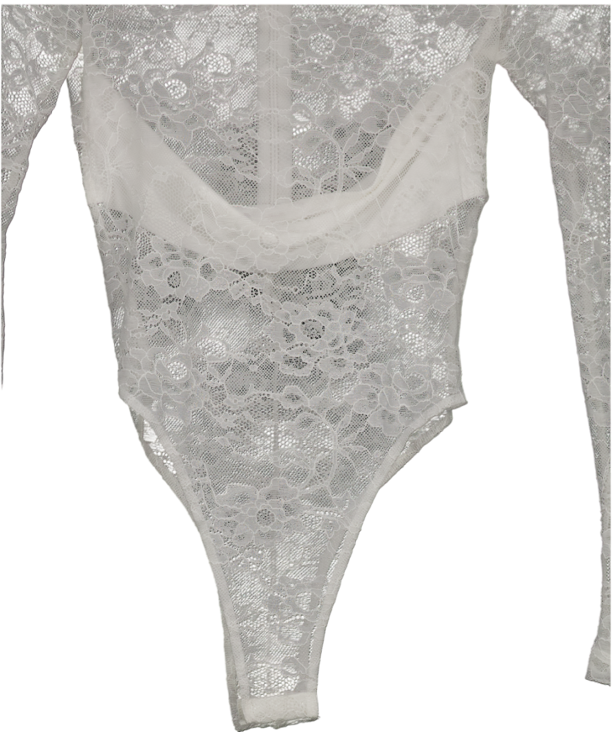 wanderdoll White Britney Lace Bodysuit UK S