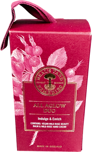 NEALS YARD All Aglow Duo - Wild Rose Hand Cream And Beauty Balm 2-PIECE