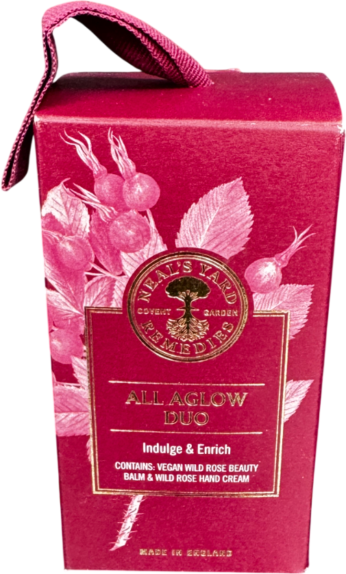 NEALS YARD All Aglow Duo - Wild Rose Hand Cream And Beauty Balm 2-PIECE