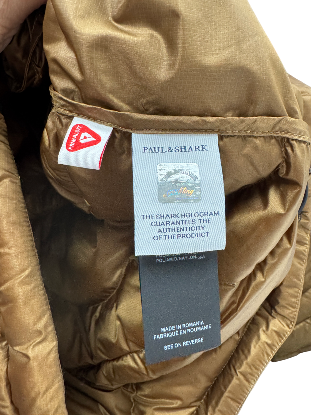 Paul & Shark Brown Quilted Jacket UK S