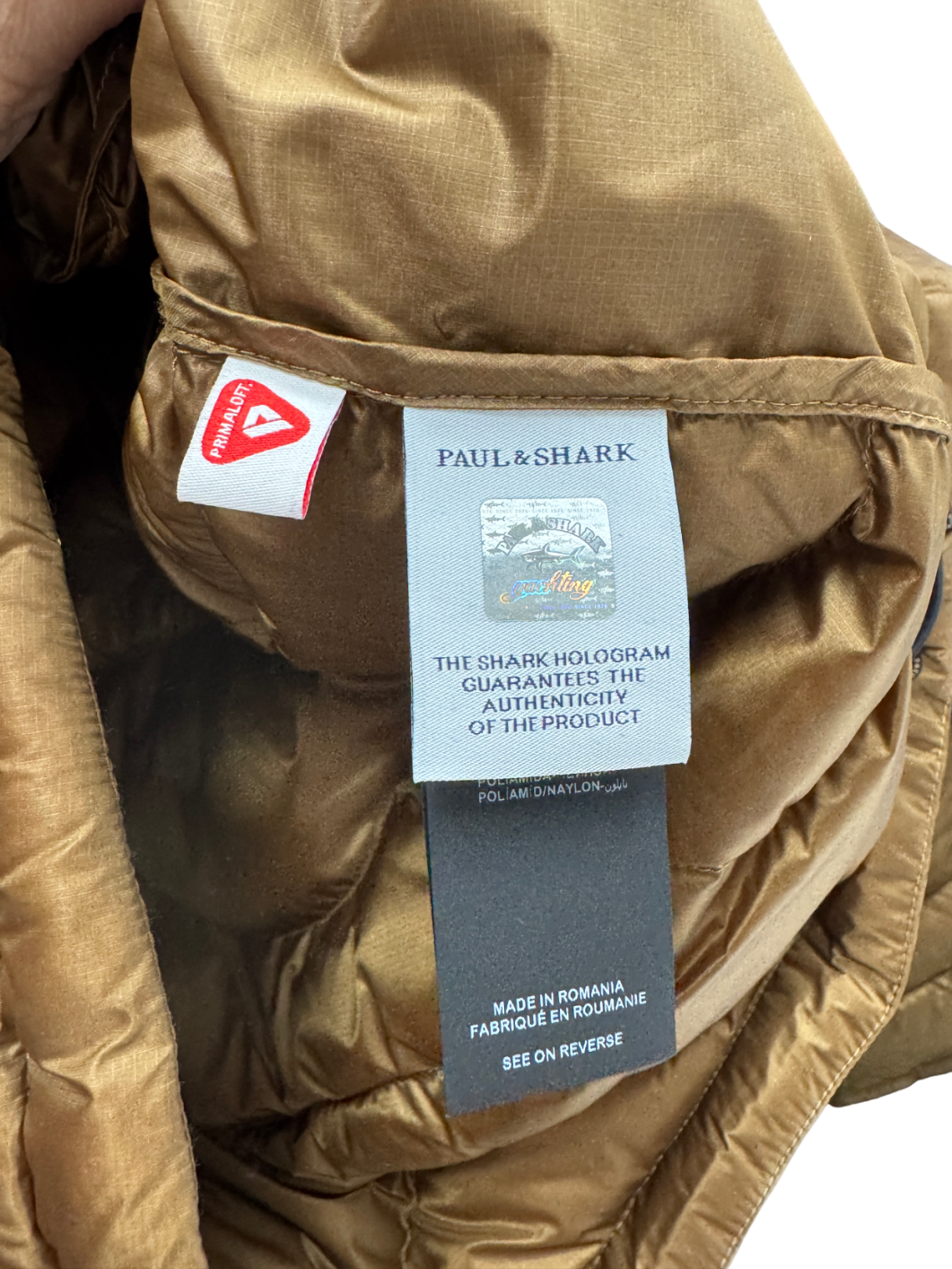 Paul & Shark Brown Quilted Jacket UK S