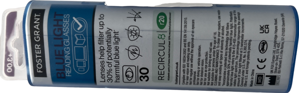 foster grant Elm Lenses Reading Glasses Brown/red +3