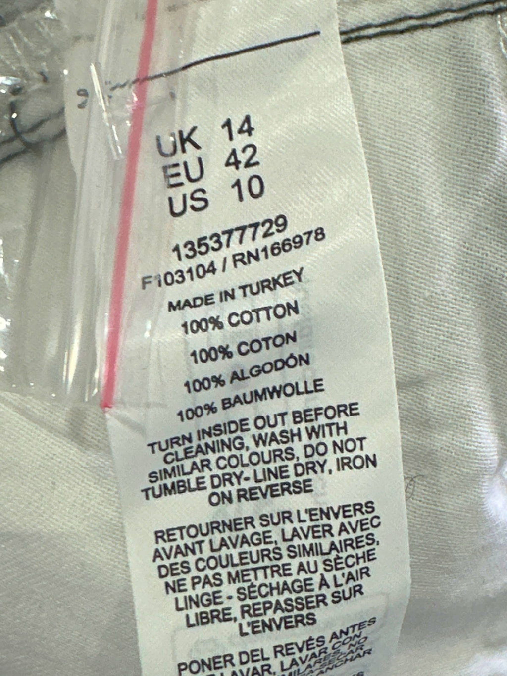 Reclaimed Vintage Camo Print Trousers UK 14