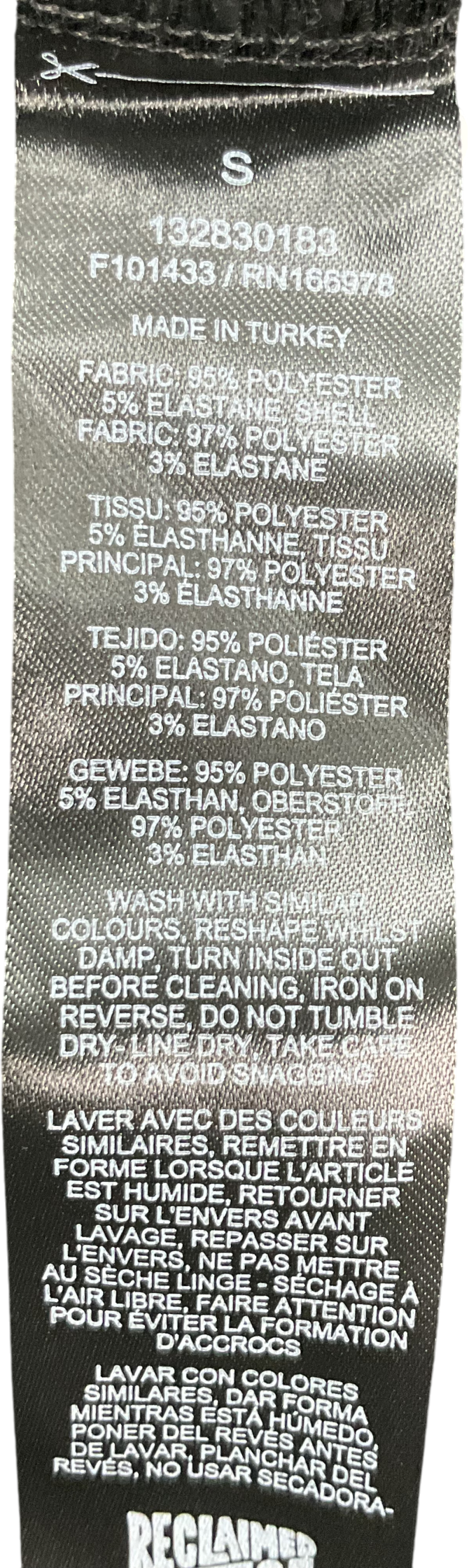 Reclaimed Vintage Black Open Knit Assymettric Top UK S