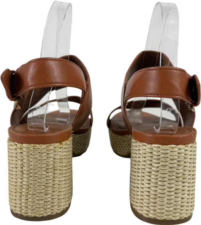 Aerosoles Brown Comfortable Women's Platform Sandal In Tan UK 9.5 EU 42.5 👠