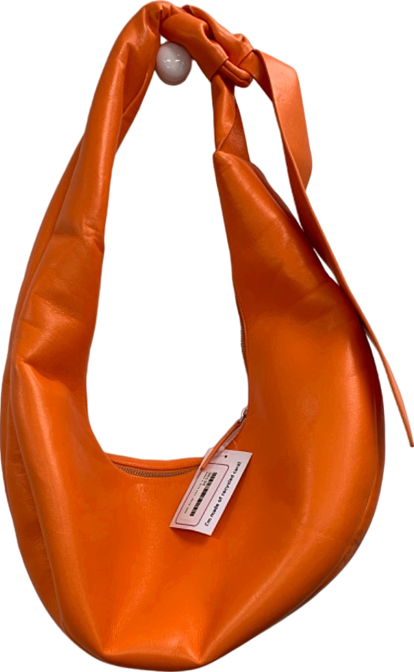 Charles & Keith Orange Knot Handle Tote Bag One Size