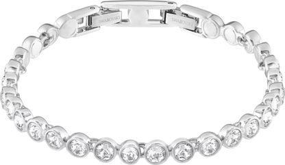 Swarovski  Rhodium White Large Crystal Tennis Bracelet One Size