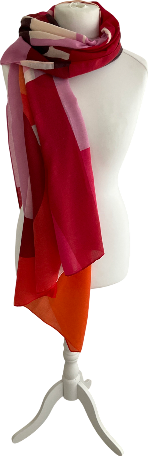 Oliver Bonas Multicoloured Abstract Print Scarf One Size