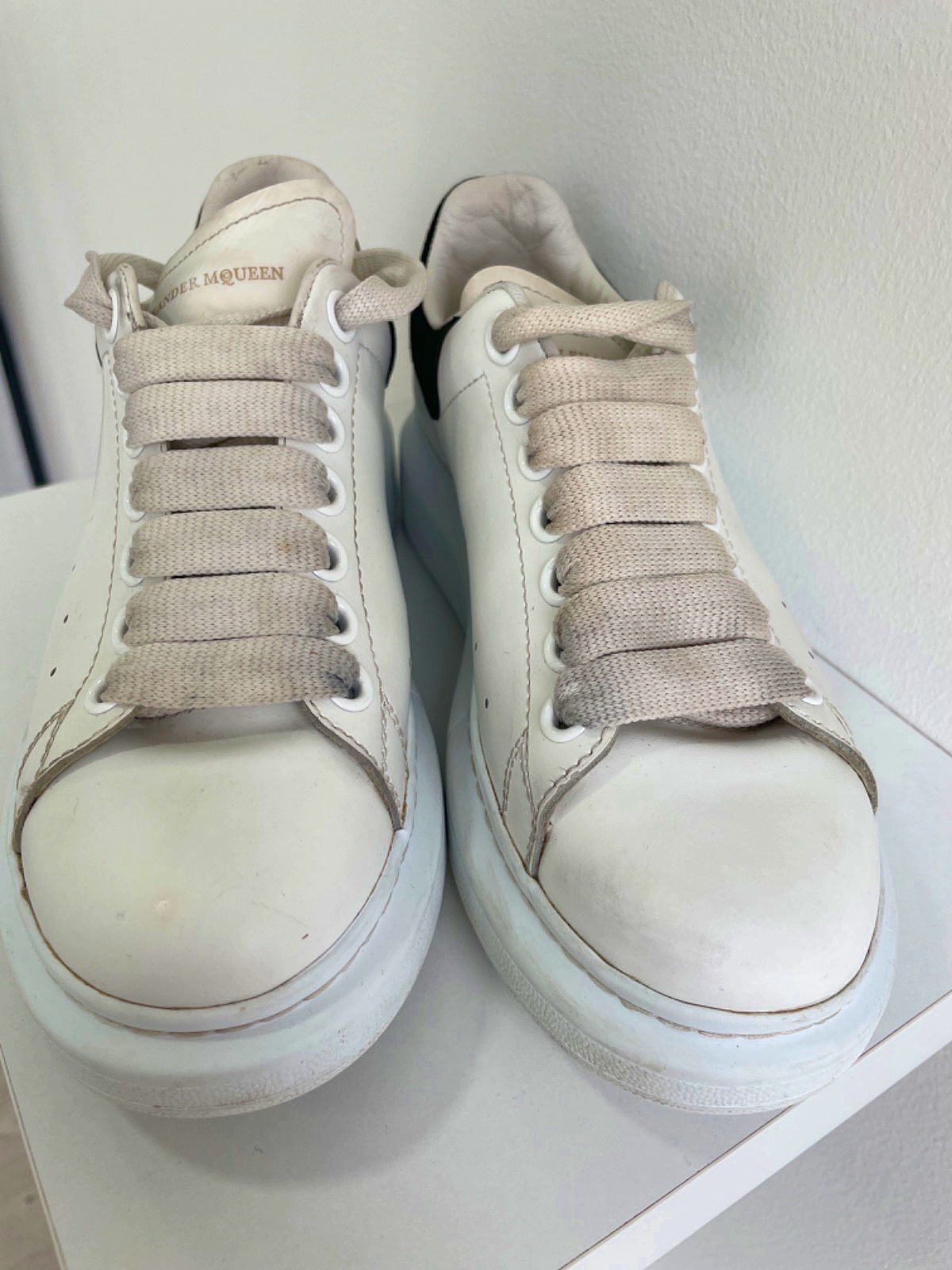 Alexander McQueen White Black Oversized Sneakers EU 36 UK 3 Reliked