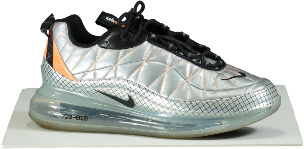 Nike Air Max 720-818 Metallic Silver Trainers UK 9