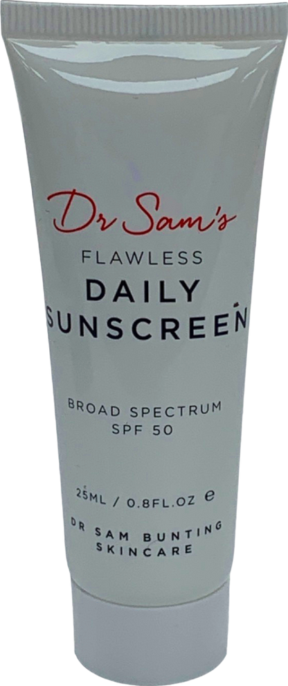 Dr Sam's Flawless Daily Sunscreen Broad Spectrum SPF 50 25ml