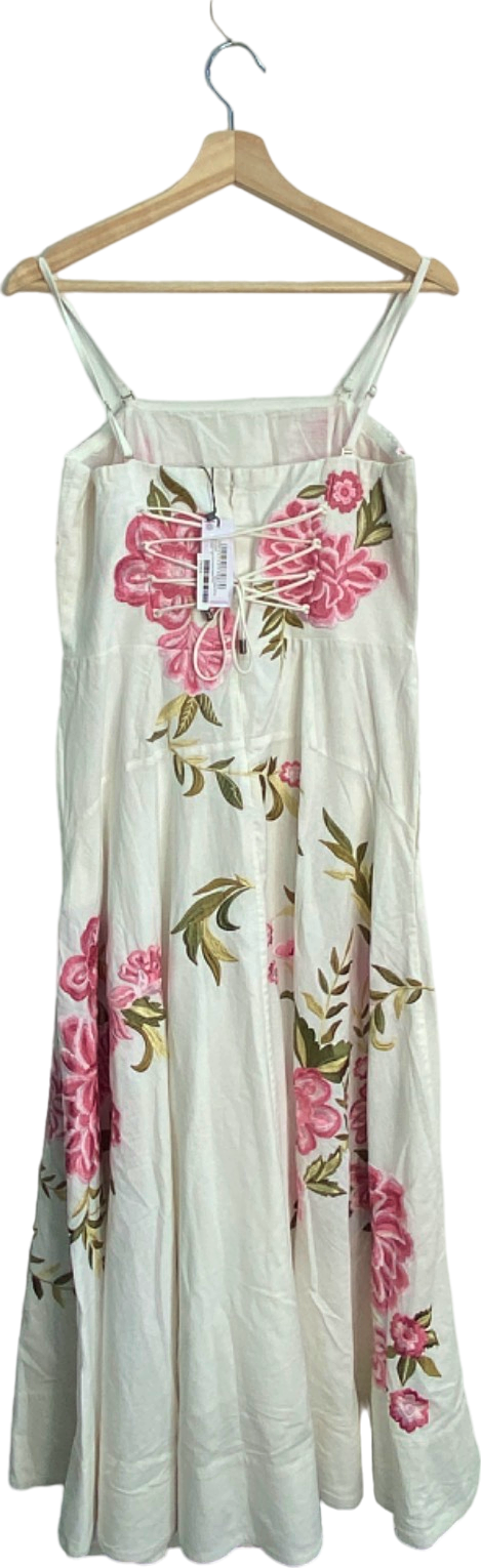 karen millen x lydia millen floral embroidered maxi dress UK 12