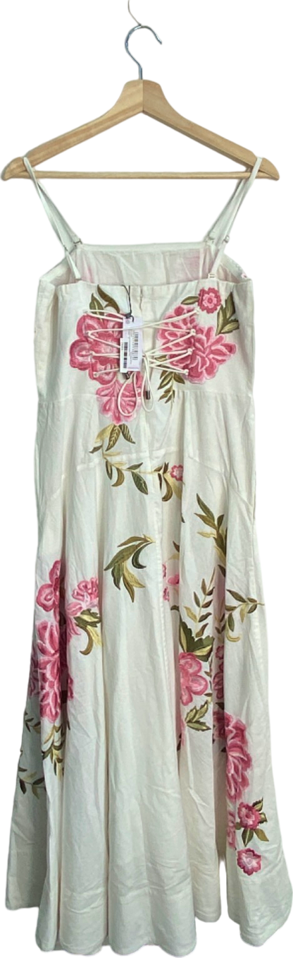 karen millen x lydia millen floral embroidered maxi dress UK 12