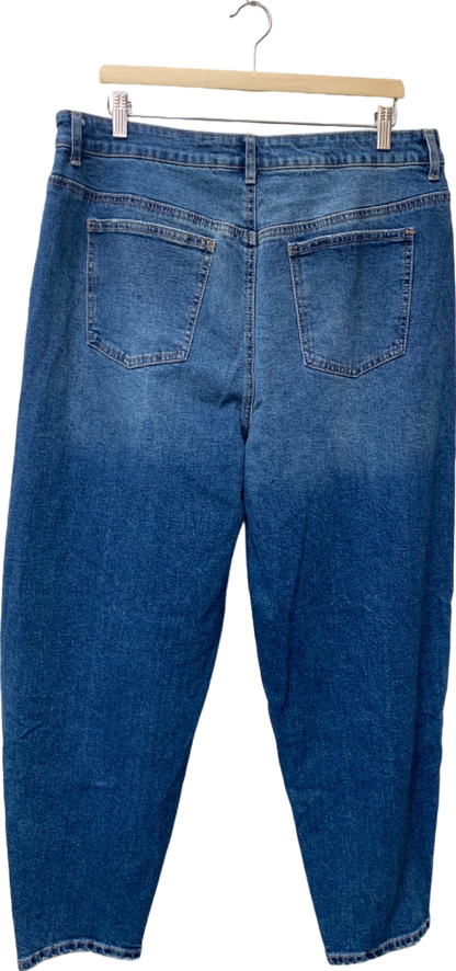 Tu Blue Barrel Leg Jeans UK 18L