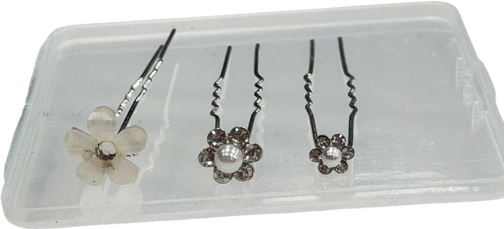 White Hair Slides One Size