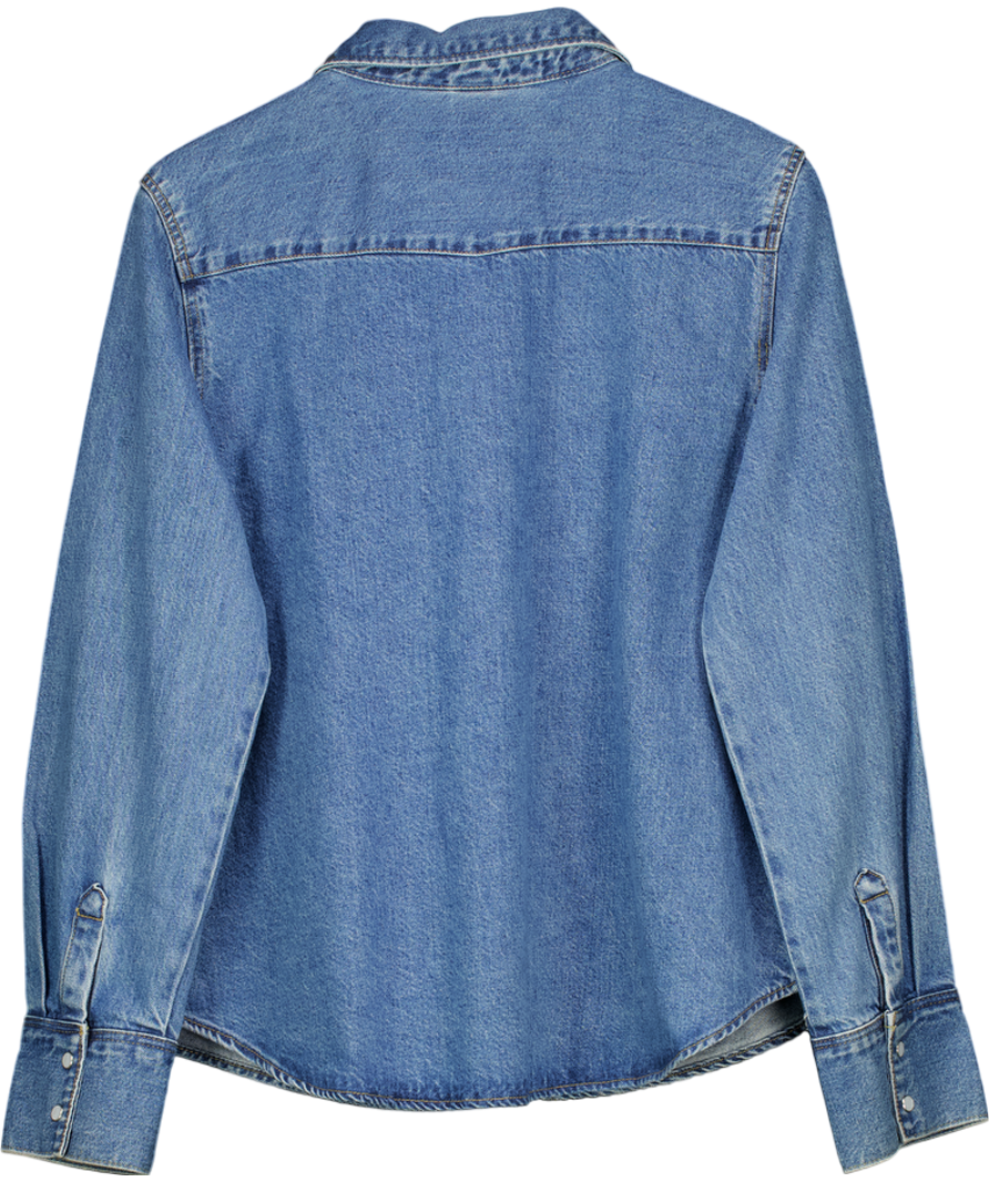 H&M Blue Denim Shirt UK L