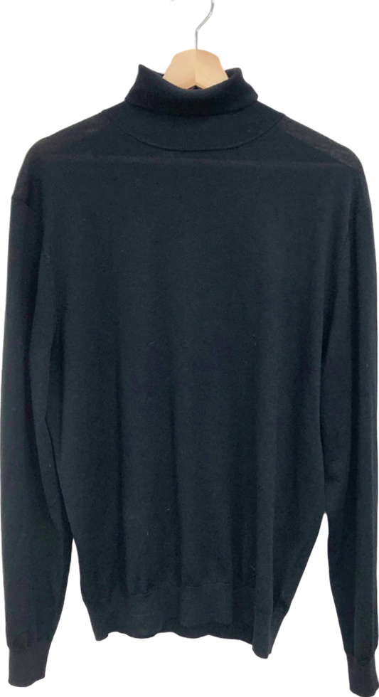 Suitsupply Black Turtleneck Sweater XL