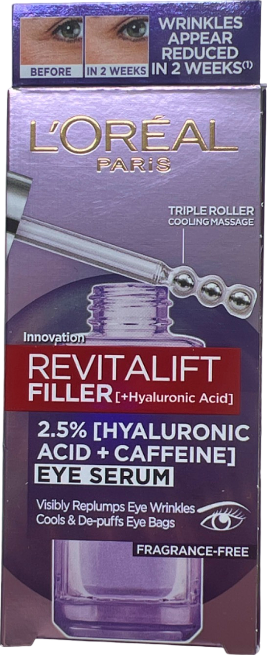 L'Oreal Paris Revitalift Filler [+Hyaluronic Acid] Eye Serum 20ml