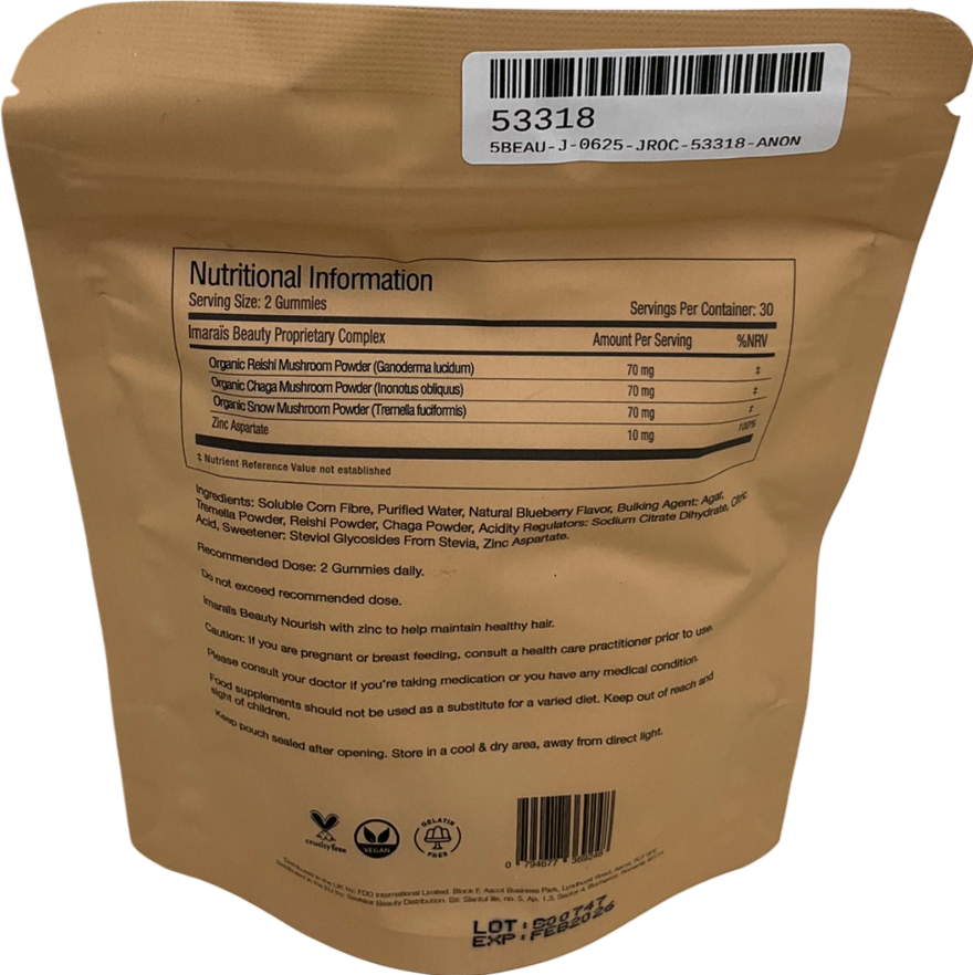 Imarais Beauty Blueberry Vegan Gummies 60 gummies