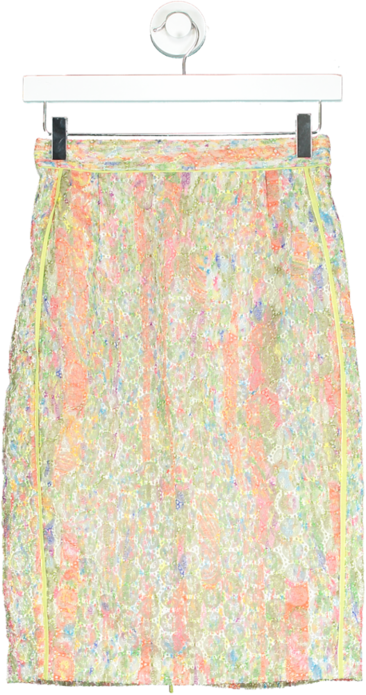 Whistles Multicolour Textured Midi Skirt UK 6