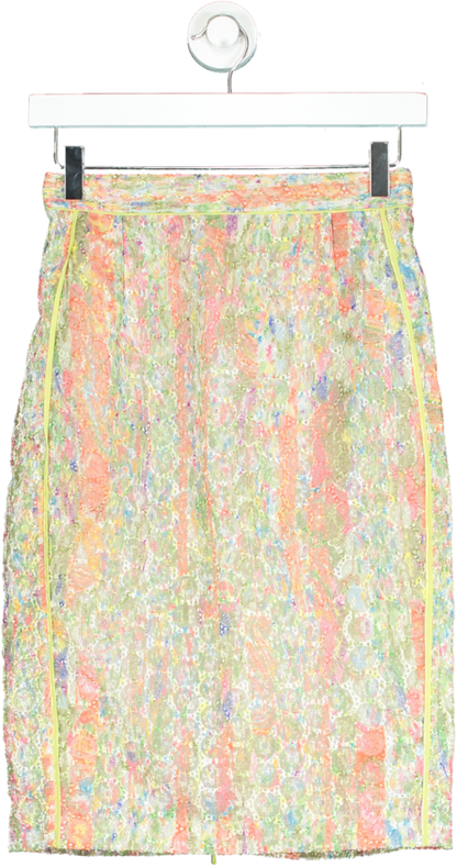 Whistles Multicolour Textured Midi Skirt UK 6