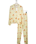 DJERF AVENUE 2-piece Lemon Yellow Go Slow Fruits Pyjama Set UK S
