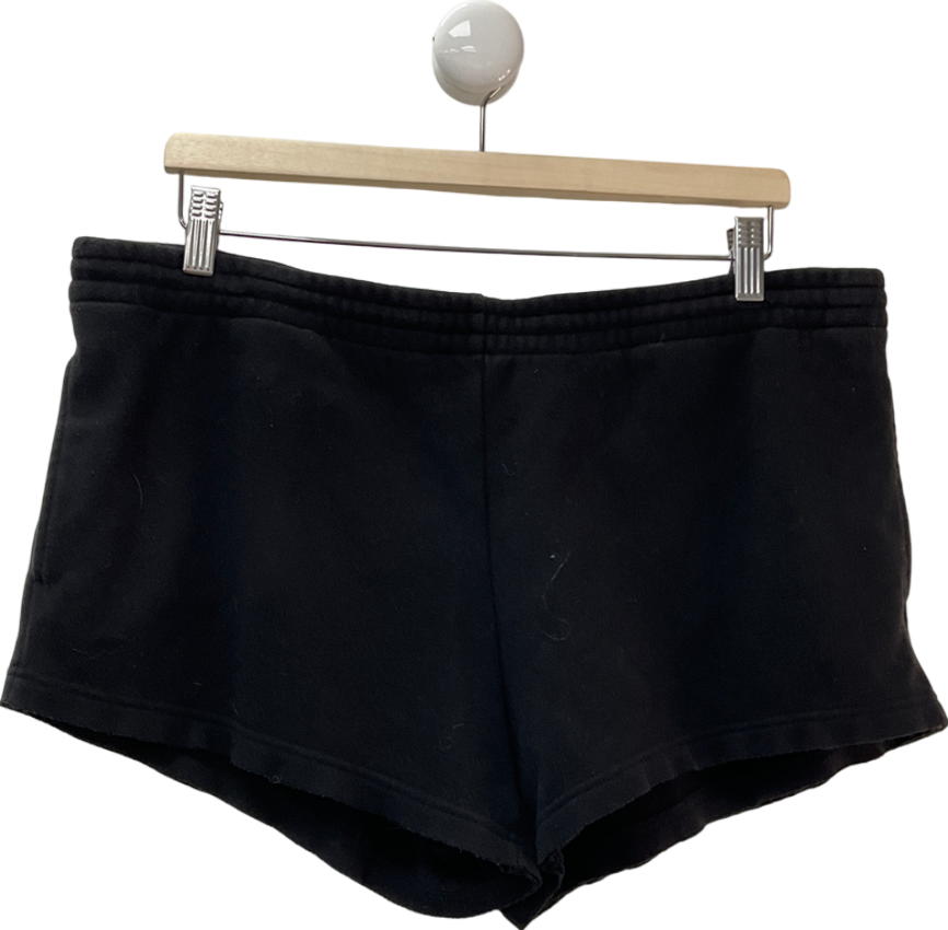 SKIMS Black Classic Relaxed-fit Cotton-jersey Shorts UK M