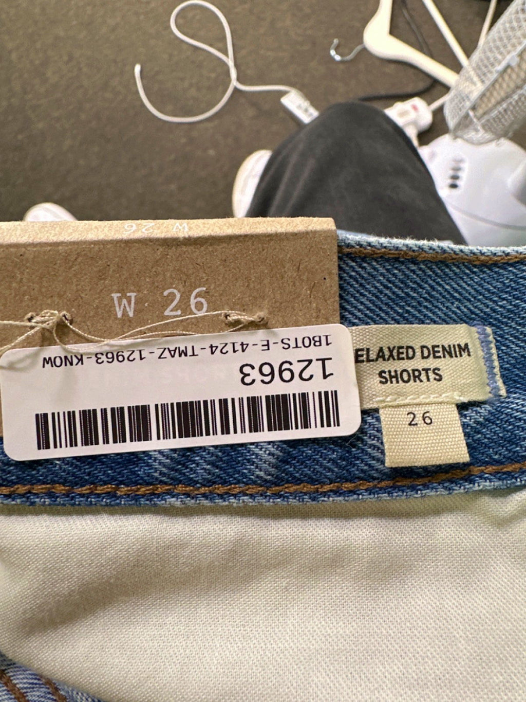 Madewell Blue Relaxed Denim Shorts UK  W26