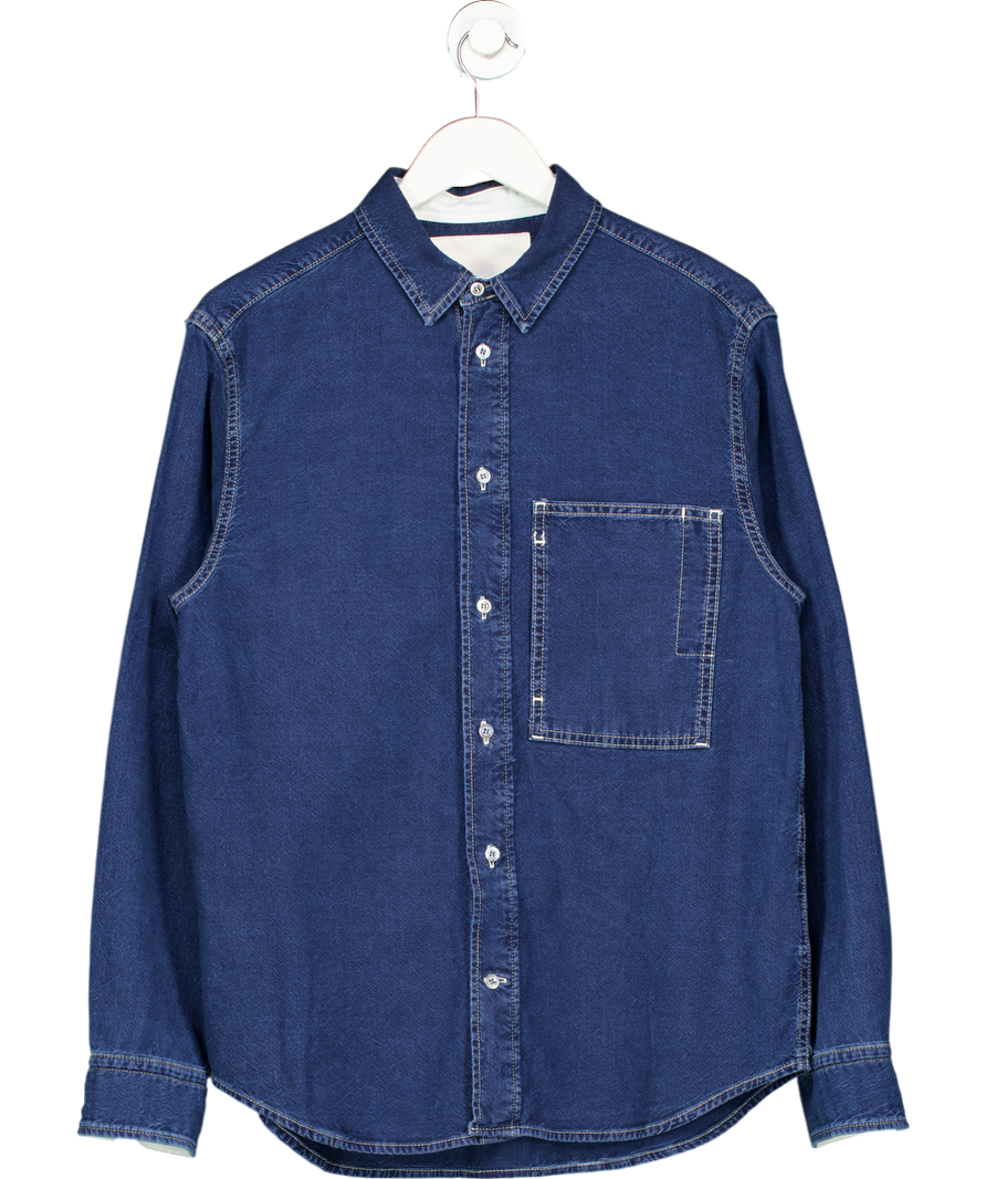 cos Blue Relaxed Denim Shirt UK M