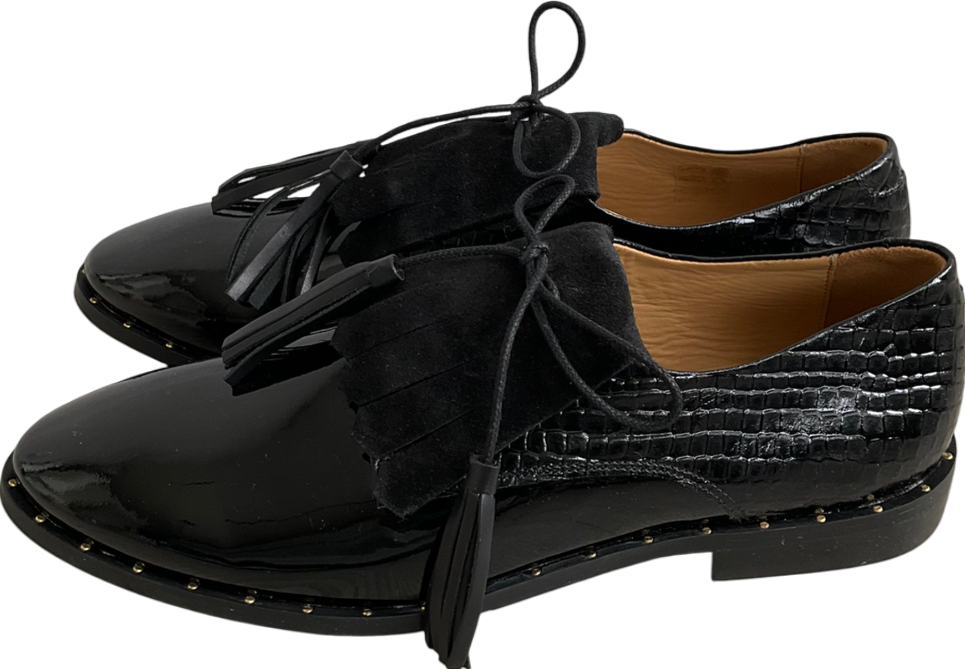 Rogue Matilda Black Patent Mules UK 9 EU 42 👠