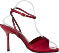 Givana Red 'bestie' Ankle Strap Open Toe Heels UK 4 EU 37 👠