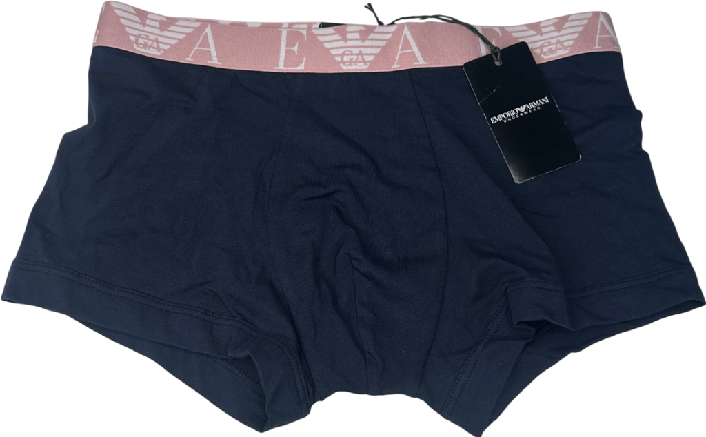Emporio Armani Blue Logo Boxers UK S