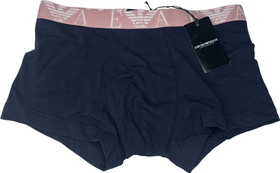 Emporio Armani Blue Logo Boxers UK S
