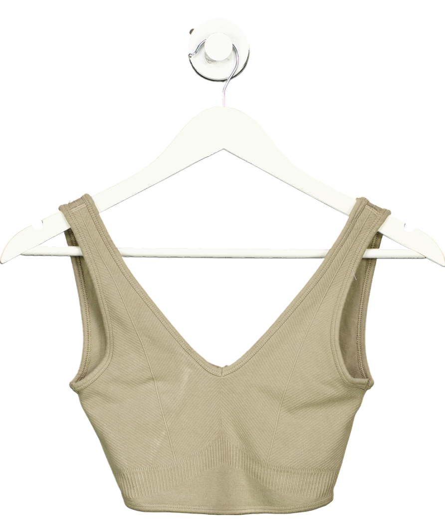 gymshark Beige Seamless Sports Bra UK S