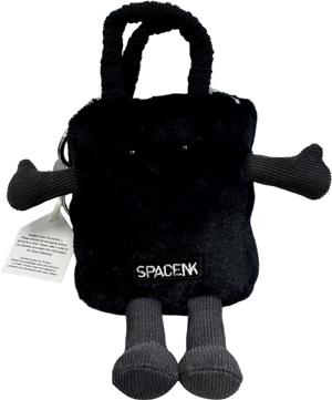 SPACE NK X Jellycat Amuesables Black Velvet Bag Charm / Keyring One Size