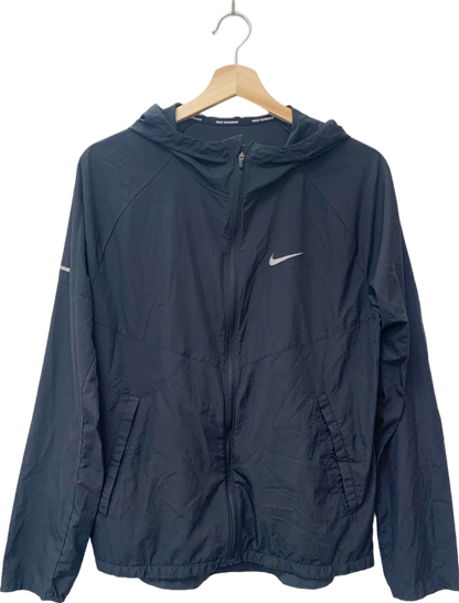 Nike Black Hooded Running Jacket Size S