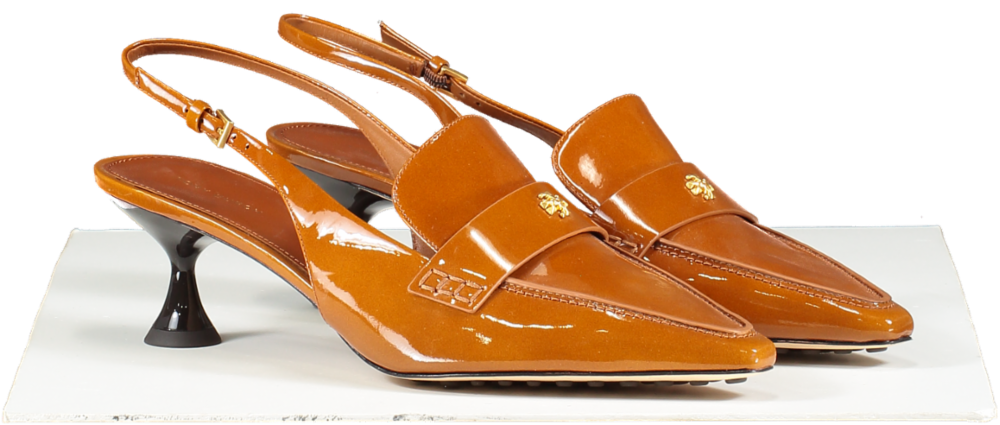 Tory Burch Brown Pointed Sling Back Pump UK 7.5 EU 40.5 👠