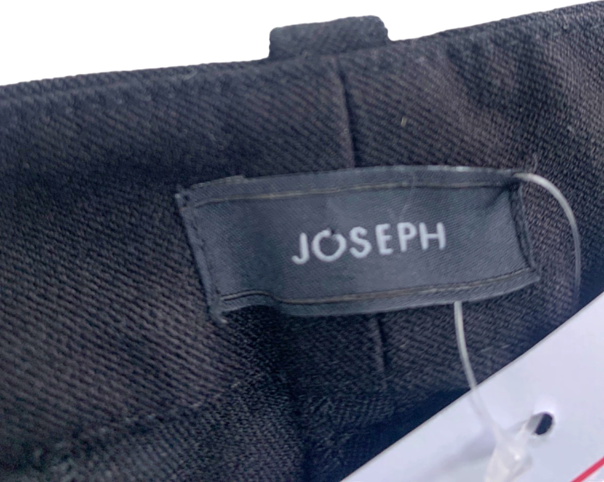 Joseph Black Gabardine Stretch New Eliston Trousers FR36 UK 8